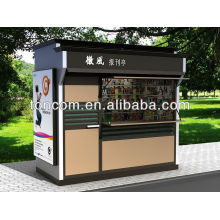 Meubles de kiosque en acier extérieur BKH-43 personnalisés pour magazines et kiosques à journaux